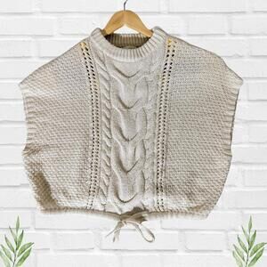 Universal Thread Women's Ivory Sleeveless Vest Size XL Prep